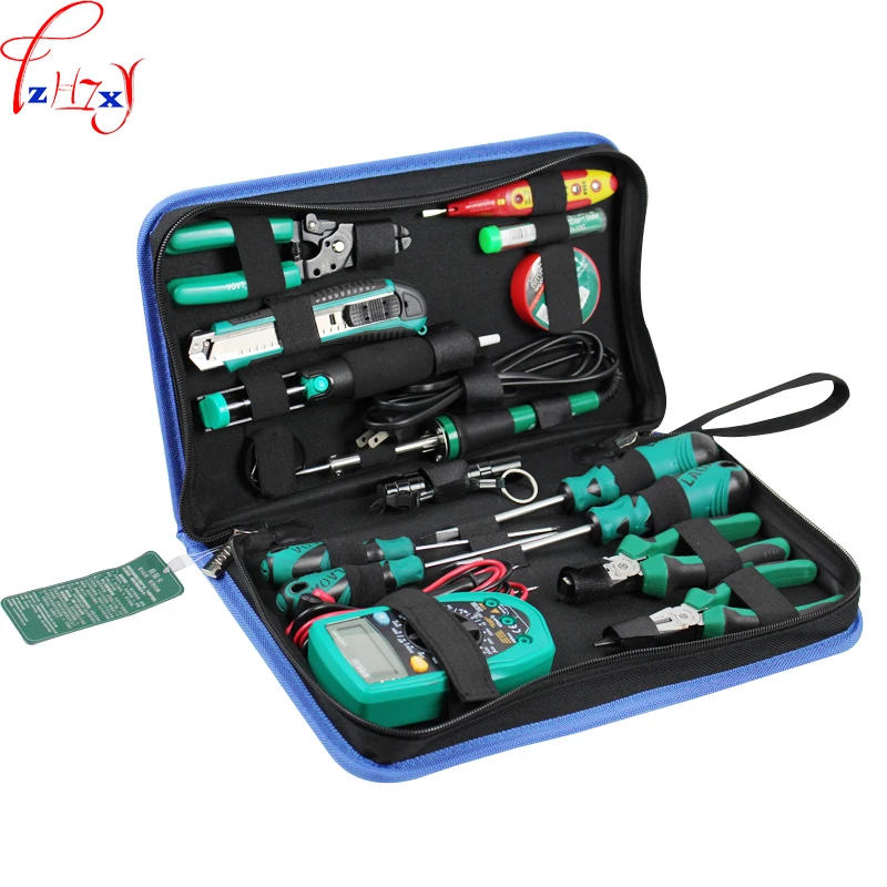 Electric soldering iron multimeter suit household use maintenance telecommunications kit tools