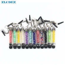 Стилус для планшета мини бриллиантами 3,5 мм наушники Порты и разъёмы Пылезащитная заглушка для мобильного стилус для телефона для Apple IPhone IPad PC Декор