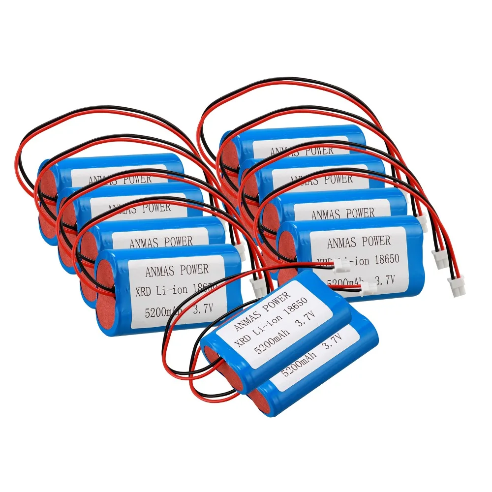 3 7 В XRD Li Ion 18650 5200MA 9 Упаковок аккумуляторов динамик усилители батареи