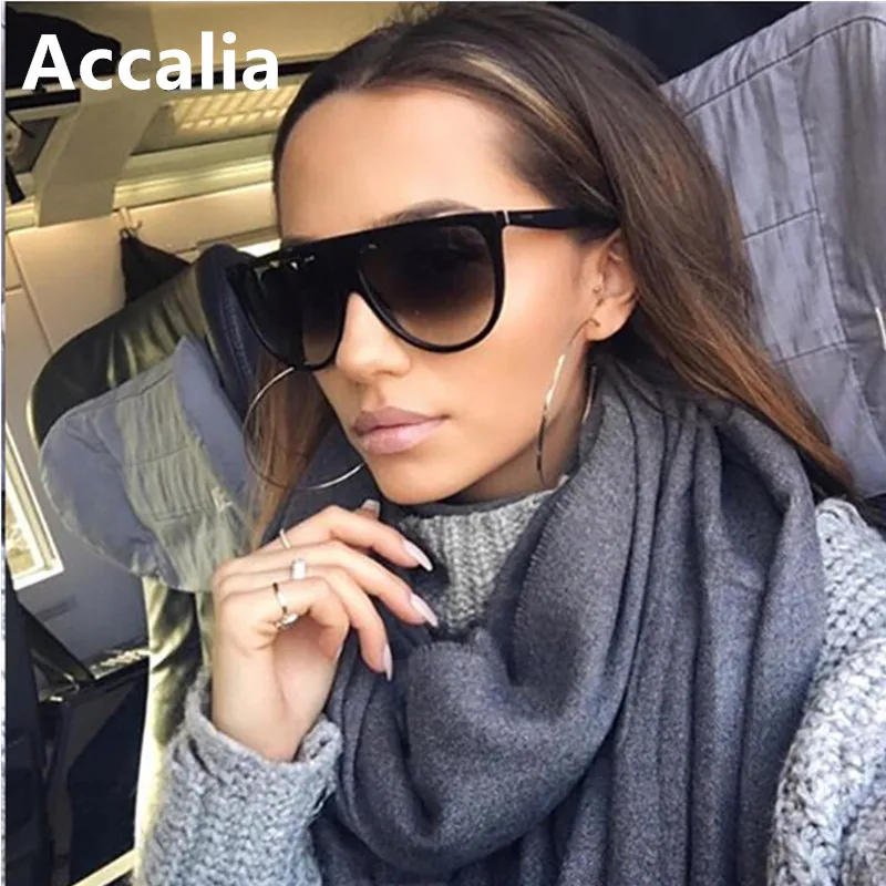 

Thin Flat Top Sunglasses Women Luxury Brand Designer Retro Vintage Sun Glasses Female Kim Kardashian Sunglasses Clear Glass 2019