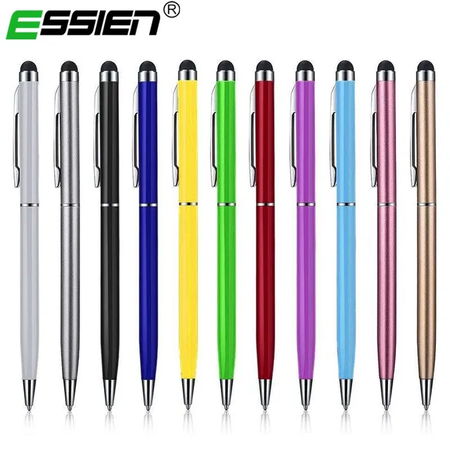 2 in 1 Multifunction Point Round Thin Tip Touch Screen Pen Capacitive Stylus Pen For Smart Phone Tablet For iPhone ipad Samsung 2 in 1 Multifunction Point Round Thin Tip Touch Screen Pen Capacitive Stylus Pen For Smart Phone Tablet For iPhone ipad Samsung