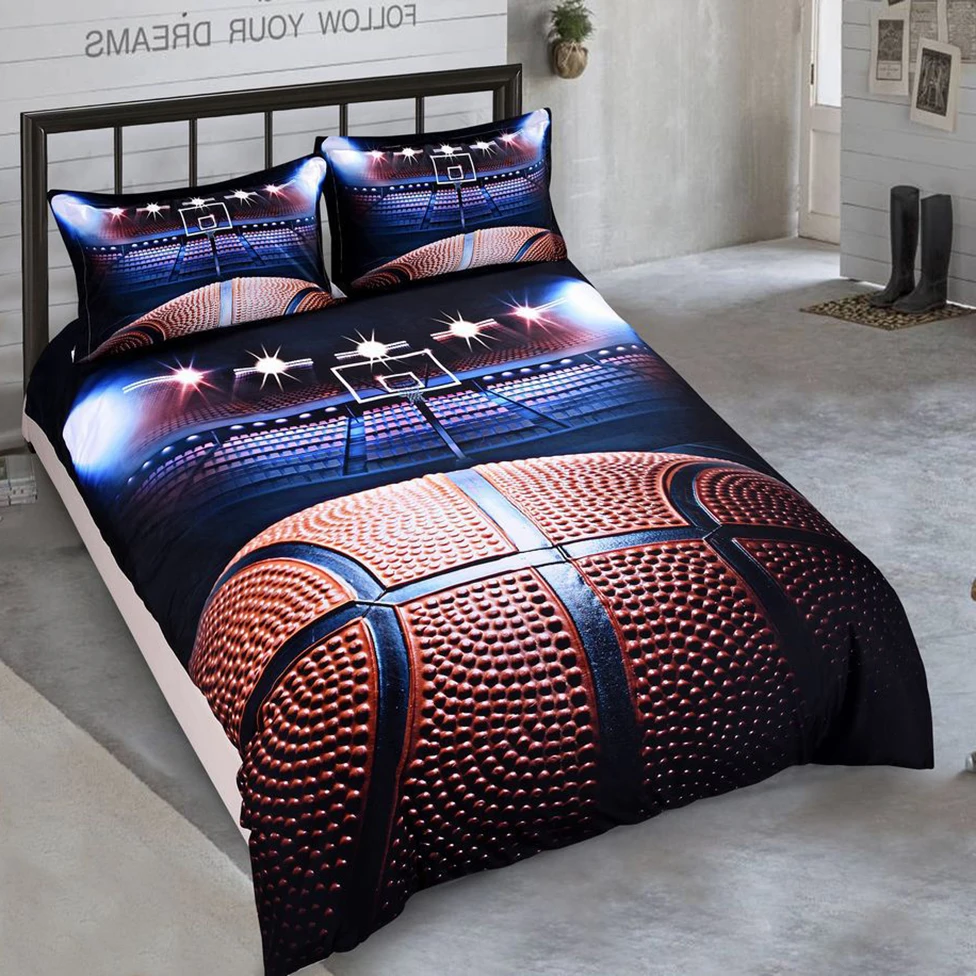 Северная Америка 3D Dream Dunk баскетбольный Комплект постельного белья королевского