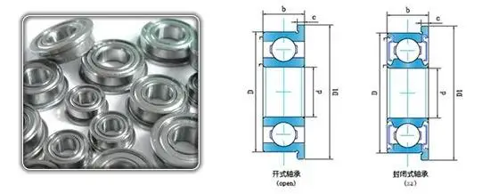 F695ZZ Bearing ABEC-5 (10PCS) 5*13*4 mm Flanged F695Z Ball