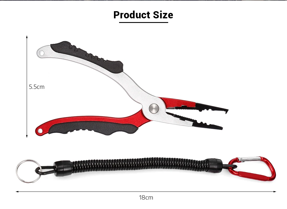 Рыболовные плоскогубцы из алюминиевого сплава, разделенное кольцо, резак, держатель для удочки, снасти, извлеките крючок с оболочкой