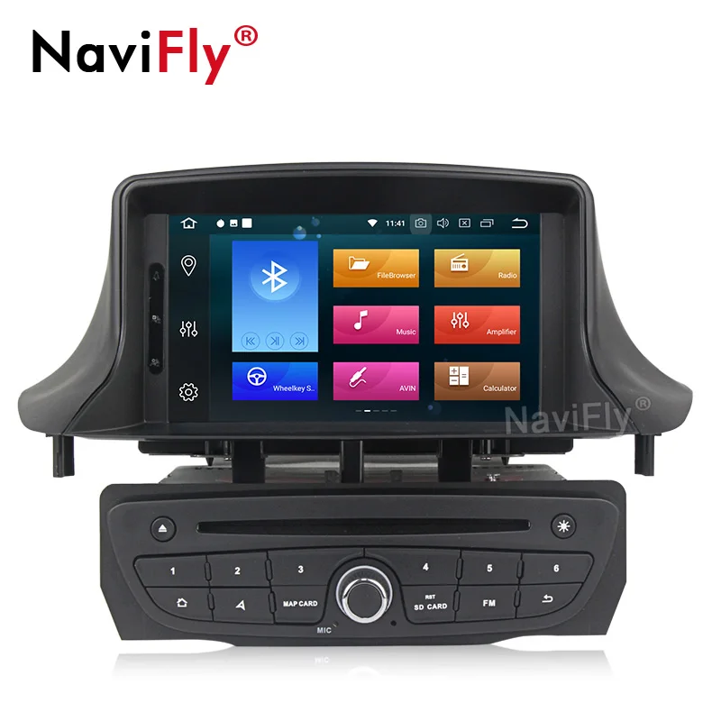 Octa core Android 9.0 Car DVD player GPS Stereo Radio for Megane 3 Fluence with wifi 4G RAM 32G ROM BT multimedia | Автомобили и