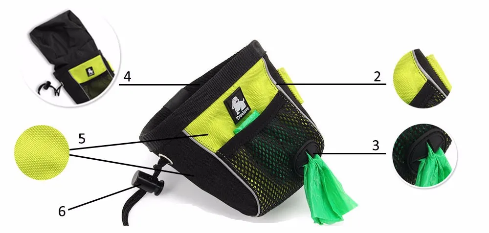 truelove bolsa portátil para bolsa para treinamento de animais de estimação com fácil cinto para dispensador