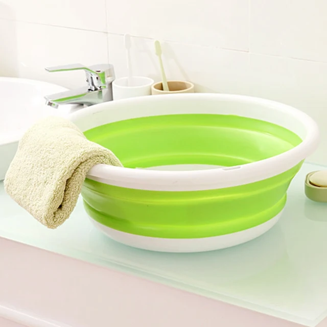 Simple Life Plastic Wash Basin Folding Bucket Portable Camping ... Simple Life Plastic Wash Basin Folding Bucket Portable Camping ...