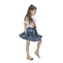 Новое поступление! Нижняя юбка для новорожденных; пышная юбка-американка; Милая юбка принцессы; шифоновая юбка-пачка для девочек; летняя юбка