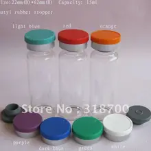 15 мл флакон из прозрачного стекла с бутиловой пробкой с откидной крышкой, 15 мл стеклянная бутылка, косметическая упаковка для эфирного масла