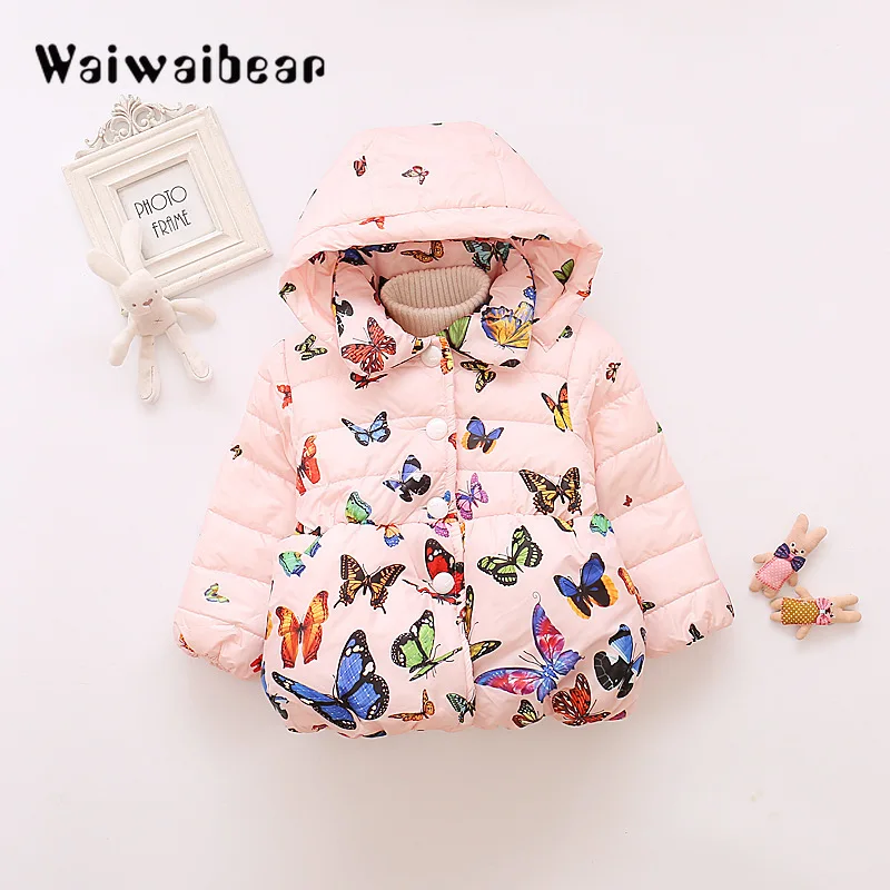 

Children Kids Outerwear Down Coats Winter New Baby Girls Jackets Coat Infant Warm Baby Parkas Thick Kids Hooded Clothes
