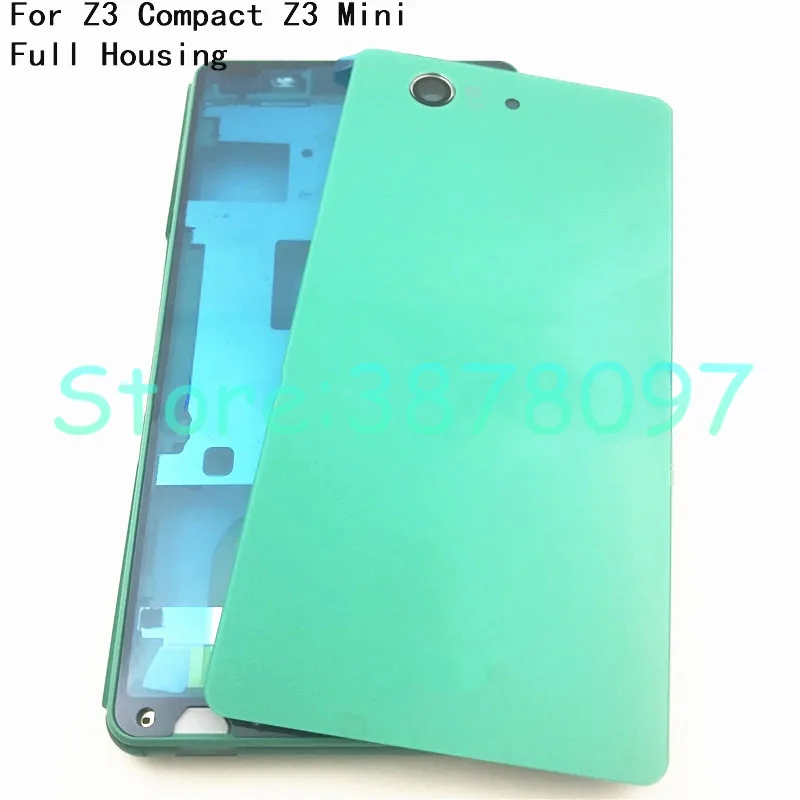 Funda completa Sony Xperia Z3 Z3 Mini D5803 D5833, marco de panel LCD, cubierta de puerta de batería de bisel medio|Marcos carcasas teléfonos móviles| - AliExpress