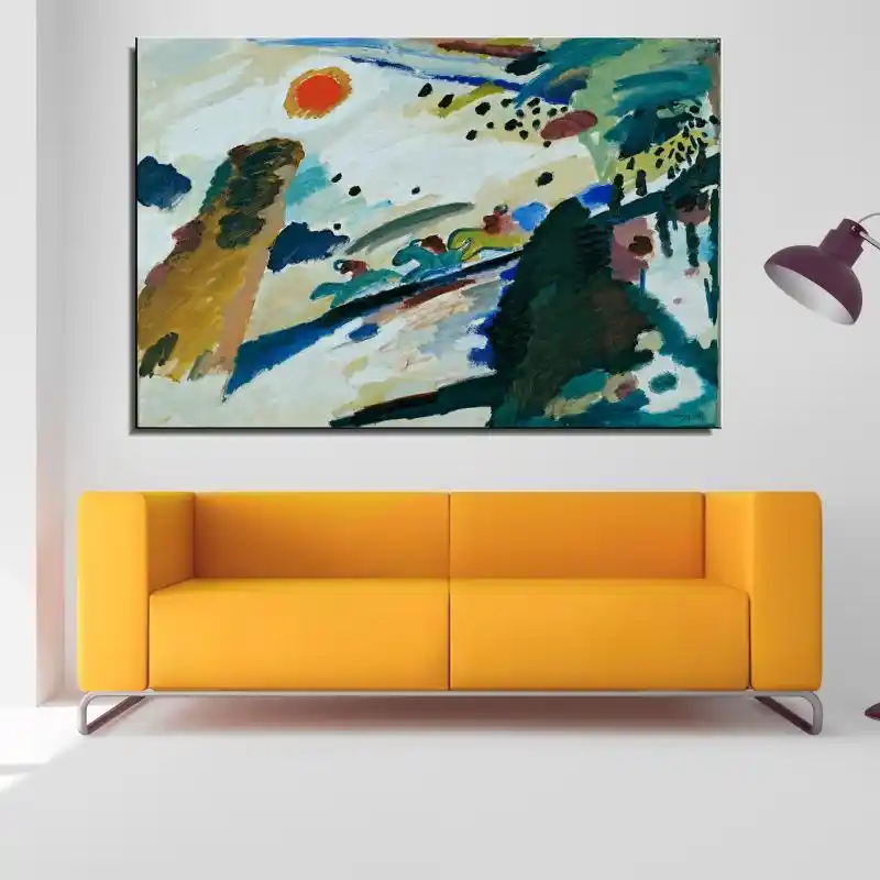 Граффити рынок мультфильм абстрактный Wassily Kandinsky масло искусство без рамки