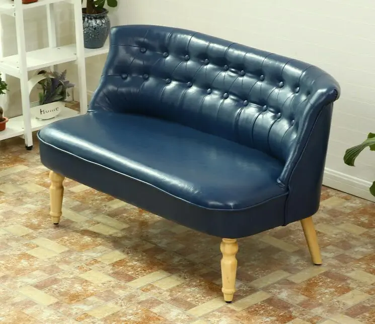 Upholstered Contemporary Modern Loveseat Sofa PU Leather For Living Room or Kids Room Furniture Chesterfield 2 Seater Sofa Couch
