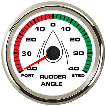 

85mm Rudder Angle Indicator Gauge 190-0 ohms fit Marine Boat 9-32V With Backlight PORT-STBD