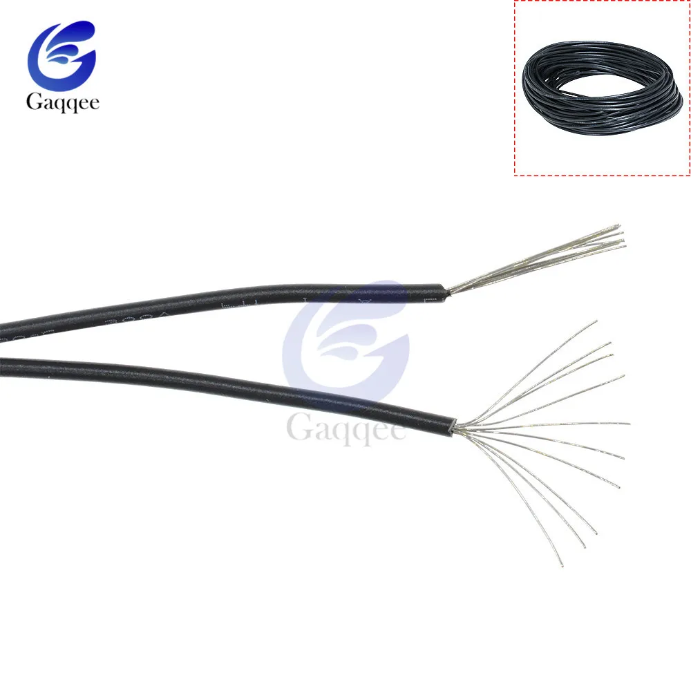 Луженая Медь 24awg электрический провод фотоэлектрический 80c 300 В изолированный