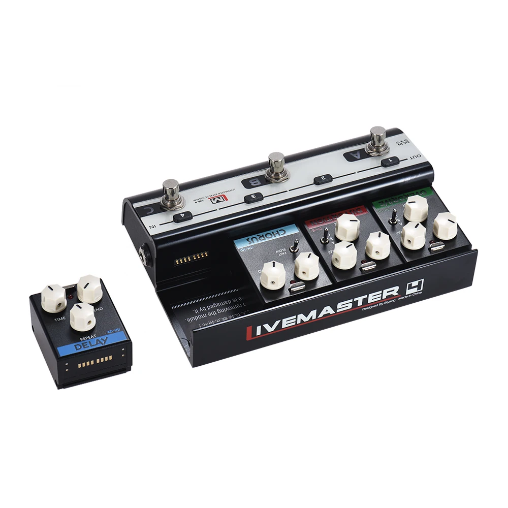 BIYANG LiveMaster Series LM 4 Mainframe Unit Set with 4 Guitar Effect ...