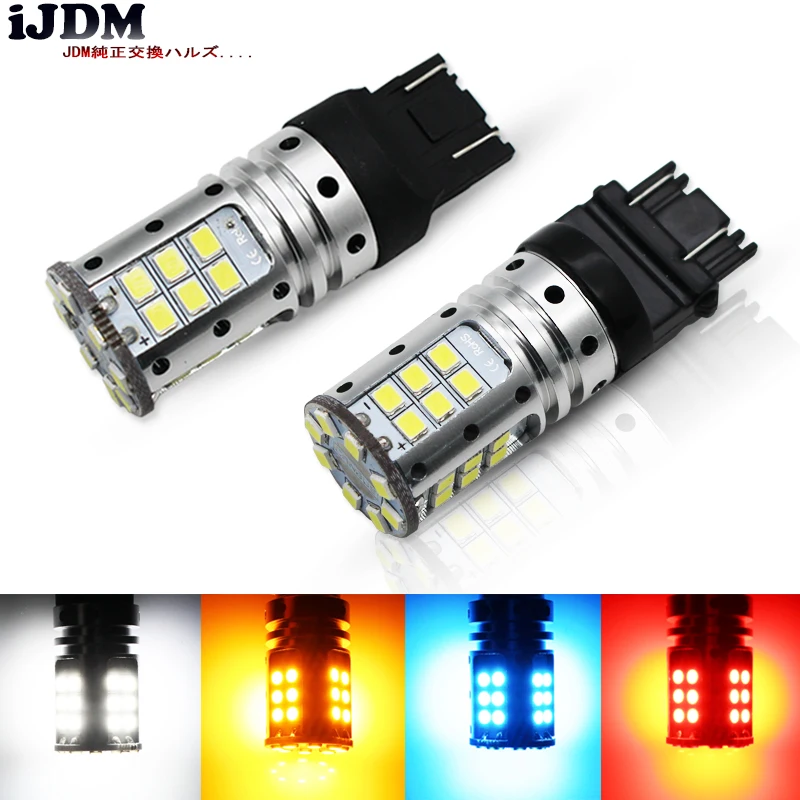 

iJDM Car T20 W21W LED W21/5W LED WY21W 7440 7443 LED Bulb T25 3157 3156 p27/7w led Car Brake Reverse Light 12V Lamp Turn Signal