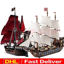 LP 16009 Королева Анна мести+ 22001 имперских военных кораблей модель строительный конструктор для детей Пираты игрушки Клон 4195 10210
