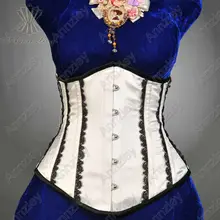 Купить корсеты ромашки онлайн на заказ Черное кружево под бюст талия корсет для похудения бюстье на продажу