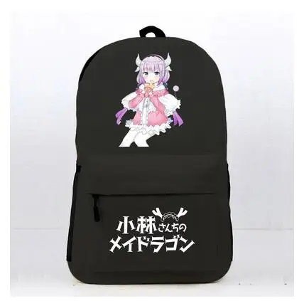 

Japanese style Anime Miss Kobayashi's Dragon Maid Kobayashi-san Chi no Maid Dragon cute female male black Backpack Schoolbags