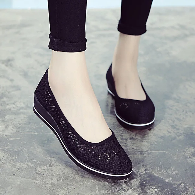 

women white breathable mesh shoes lady cute work and nurse shoes lady casual hollow out shoes zapatos mujer Sexy Walking Shoes