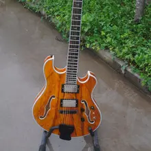 Custom Shop Langre Elecitrc Guitar SR-012 Semi Hollow Body Ebony Fingerboard Burl Maple Top Ebony Bridge Custom Shop Langre Elecitrc Guitar SR-012 Semi Hollow Body Ebony Fingerboard Burl Maple Top Ebony Bridge