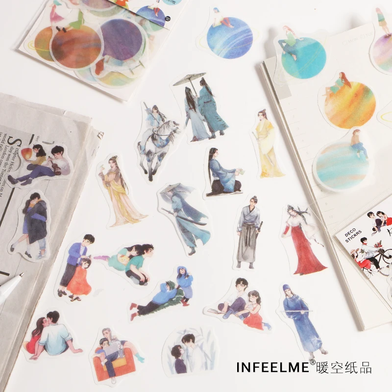 1 шт. Infeel. me древние люди винтажные наклейки украшения DIY Ablum дневник в стиле