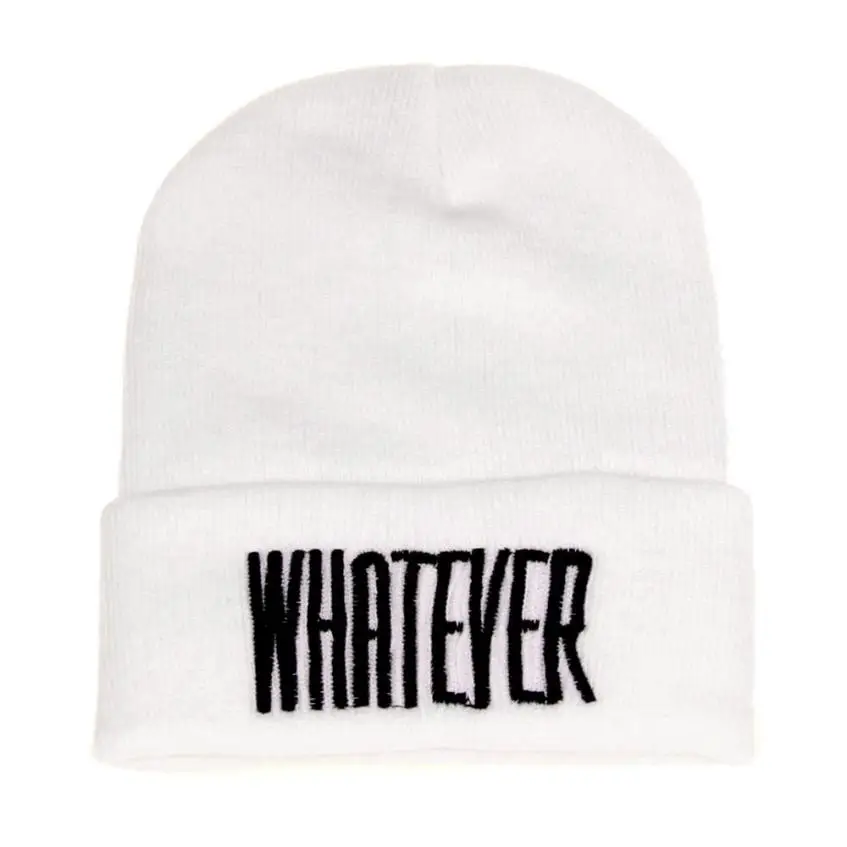 

New Fashion Knitting Winter Wool Acrylic Brand Skullies and Beanies Hip Hop Warm Hats Metal Fawn Decorate Caps No4