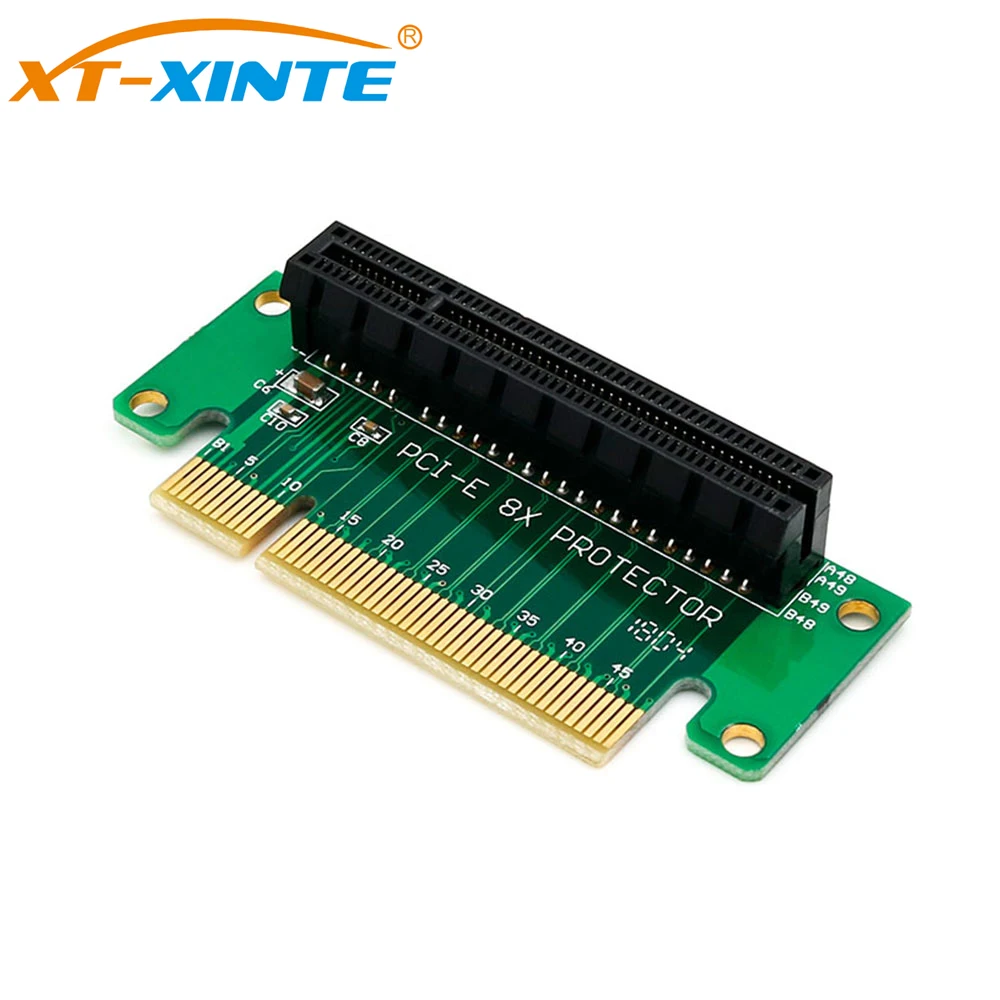 XT-XINTE PCI-Express 8x Riser Card 90 градусов с левым углом адаптера 1U высота компьютерного сервера PCIe разъем адаптера