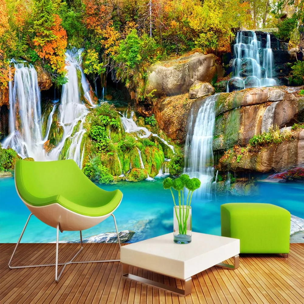 Wasserfall wandbild tapete kaufen billigwasserfall wandbild tapete ...