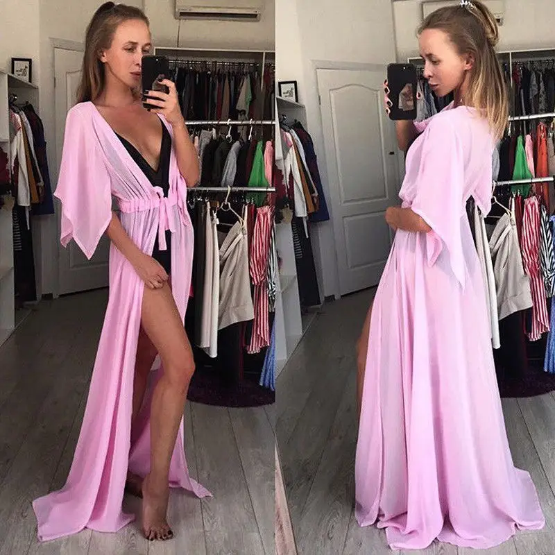 Brazilian Summer Women Sexy Beach Dress Tunic Bikini Cover-up