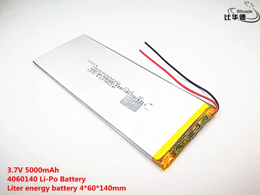 Литровая энергетическая батарея 3,7 V, 5000mAH 4060140 полимерная литий-ионная/литий-ионная батарея для планшетных ПК 7 дюймов 8 дюймов 9 дюймов, mp3, mp4