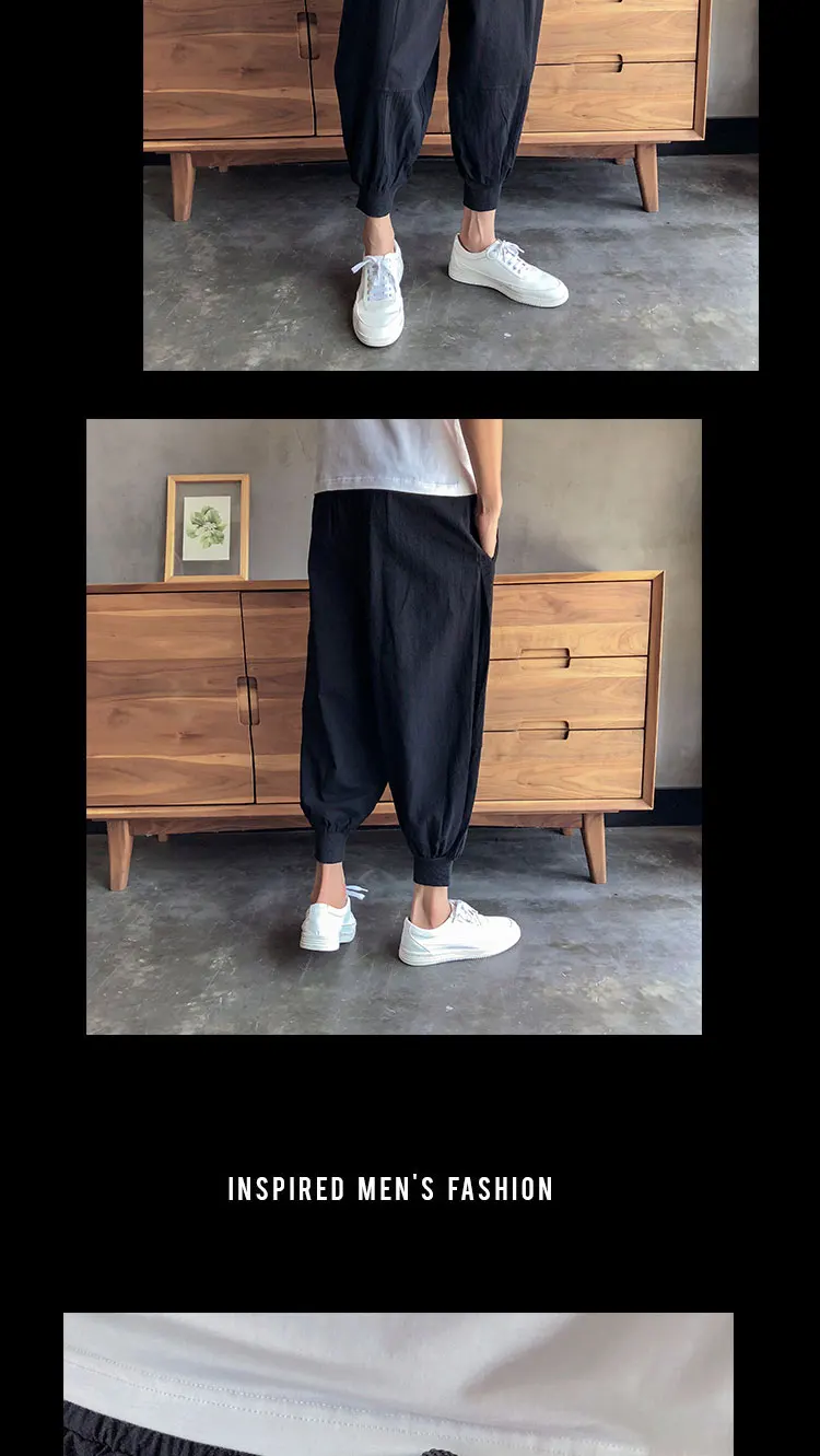 Sinicism Store Men Harajuku Harem Pants 2020 Vintage Chinese Joggers Pants Baggy Vintage Hip Hop Track Pants Sweatpants Big Size