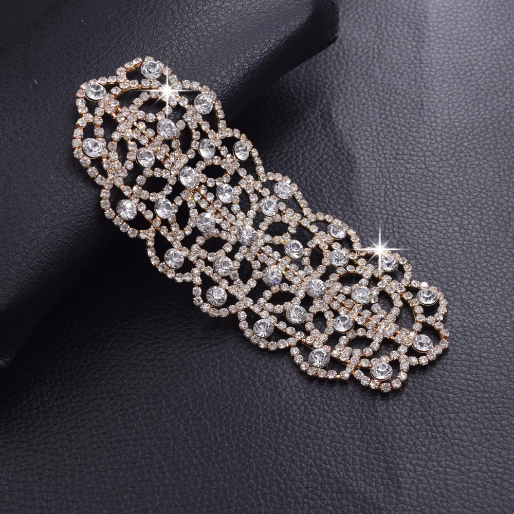 Rhinestones appliques for wedding dress (3)