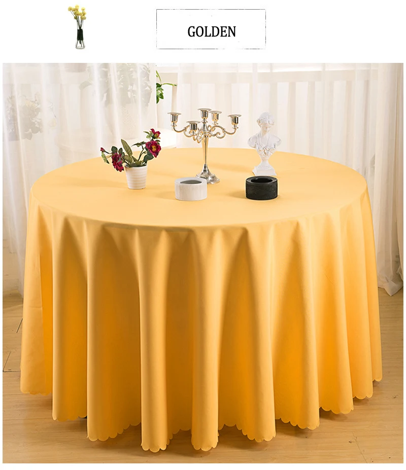 YRYIE 1 шт. сплошной цвет фиолетовый винный красный моющаяся Свадебная скатерть для круглые басни Вечерние Банкетный обеденный стол покрытие Декор