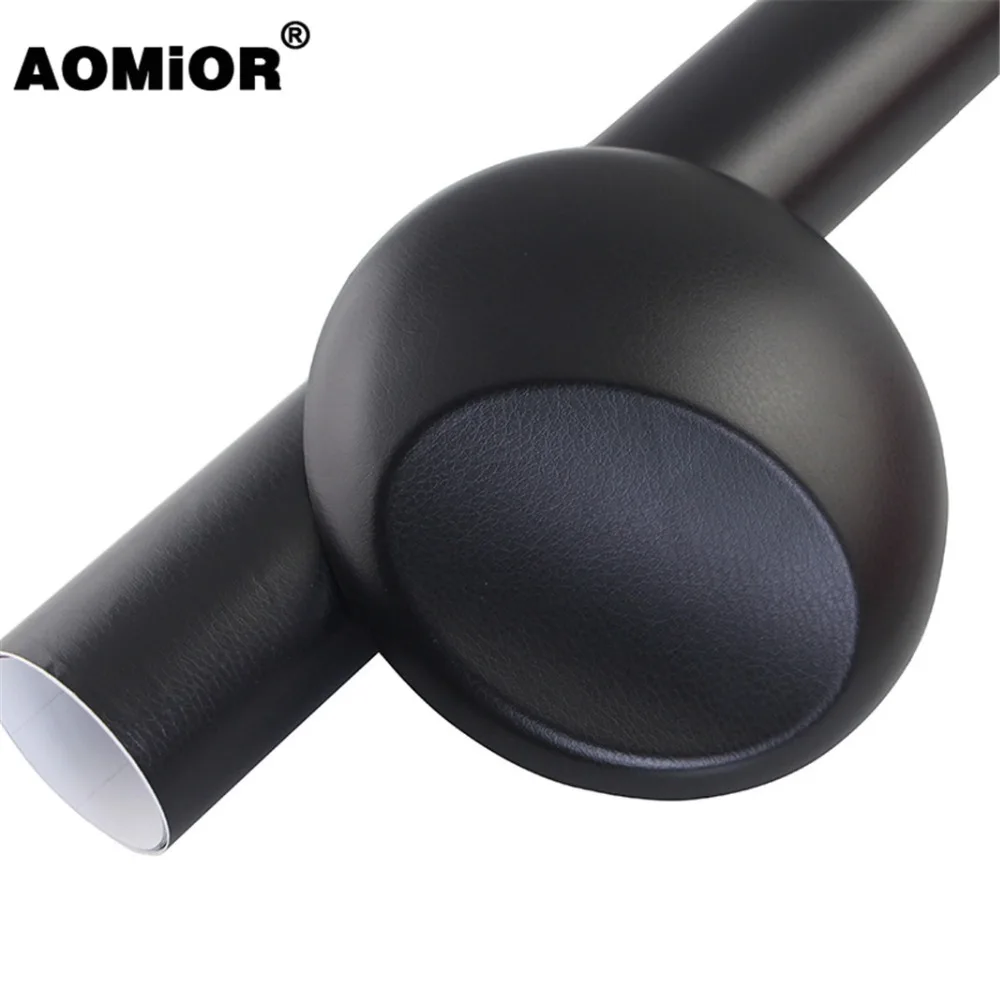 

Black Leather Vinyl Auto Interior Sticker DIY Leather Texture Dashboard Vinyl Wrap Sheet Film Car Styling Car Wrapping Vinyl
