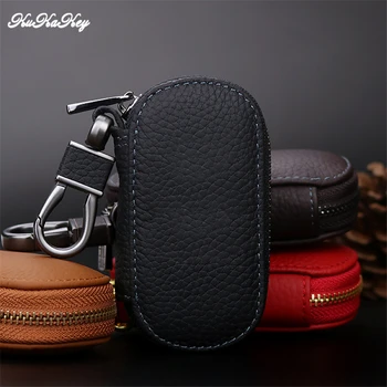 

Car logo Key Bag Wallets Holder For Porsche Design Original Cayenne Boxster Housekeeper Keys Organizer Case Covers Zipper Pouch