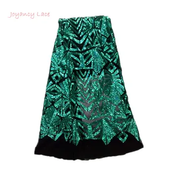 

Joyancy african lace fabric 5yds/pce embroidered with beads beautiful design french mesh lace for women party dresses.2038
