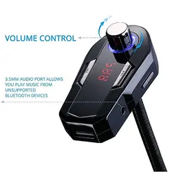 Беспроводной bluetooth 4,0 Car Kit Многофункциональный fm-передатчик MP3 плеер для смартфонов и bluetooth Автомобильный MP3-плеер