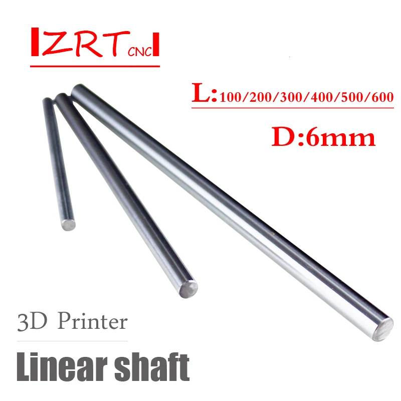 Linear Shaft Diameter 6mm Length Can Custom Chrome Plated For CNC Machine Rail Motion Bearing | Обустройство дома