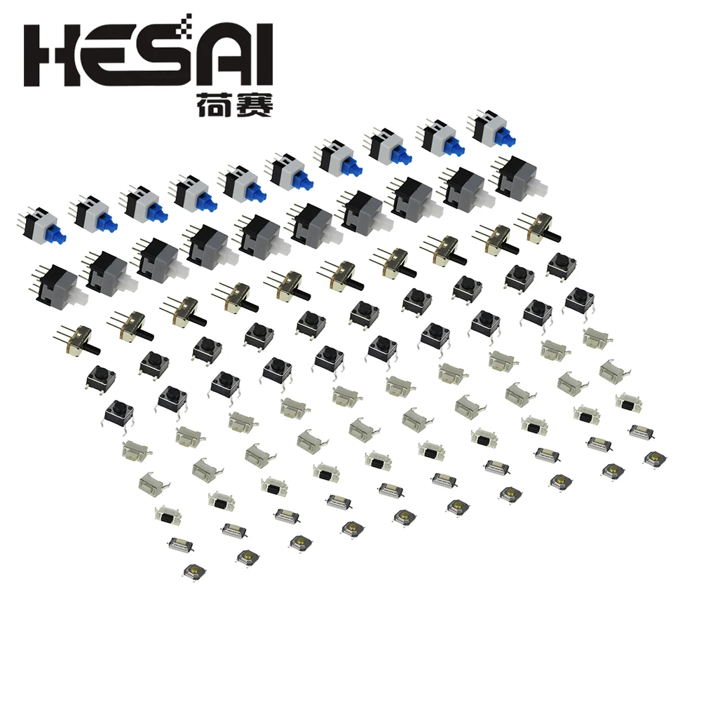 

10 Kinds of Tactile Switches Push Button SMD Tact Switch Switch 100pcs for school education lab Diy