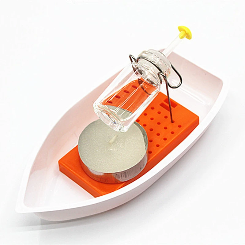 クラシック熱蒸気キャンドル駆動スピードボートおもちゃ手作り蒸気船おもちゃ科学実験機器diy素材 Aliexpress