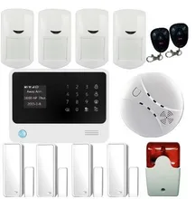 Freeship wifi Inalámbrica GSM Seguridad Para el Hogar Sistema de Alarma, sistema de alarma GSM WIFI APP controlado con cámara ip