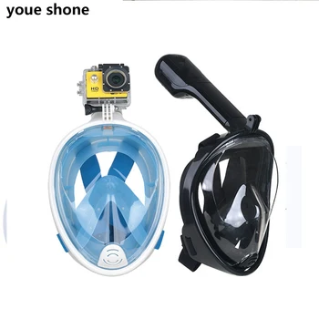 

youe shone Sports Camera Diving Mask Tauchmaske Scuba Dive Snorkel Mergulho Video Accessories for gopro eken h9r action camera