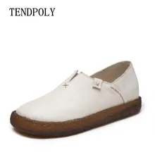 Новинка года; сезон весна-осень; женская обувь на плоской подошве с круглым носком; обувь на плоской подошве для отдыха; обувь из воловьей кожи на низком каблуке