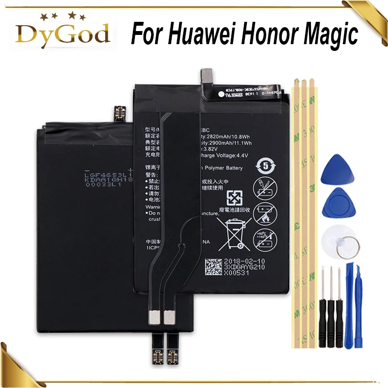 Аккумулятор HB465375EBC на 2820 мА · ч для Huawei Honor Magic с двумя SIM-картами яркий аккумулятор