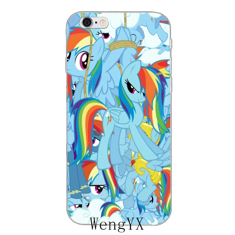 Цветной мягкий чехол для телефона my little pony rainbow dash Xiaomi Mi A2 8 SE Lite Mix Max 3 6X Redmi Note 6 6A Pro S2