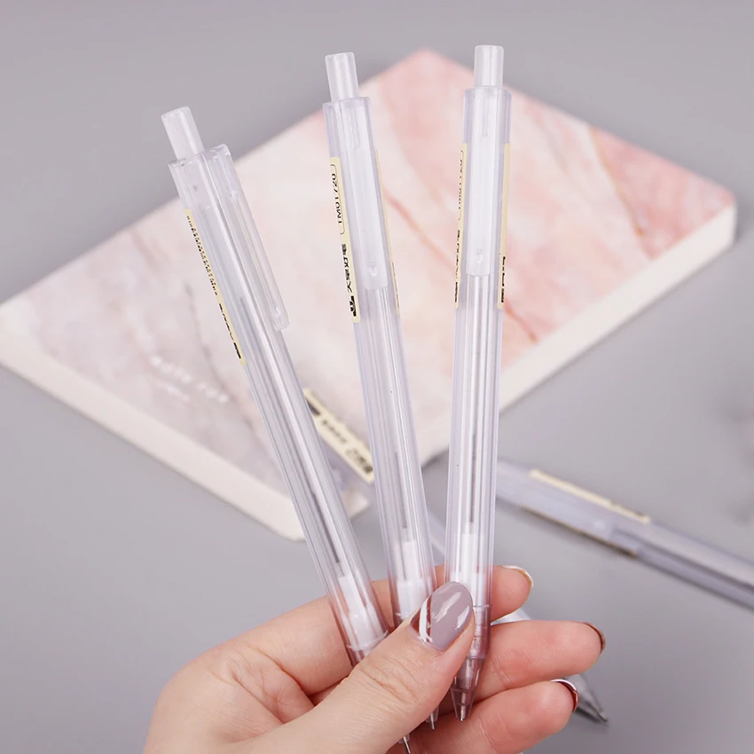 

Cute Simple Transparent Automatic Pencil Writing School Office Supply Plastic Mechanical Pencil Student Stationery