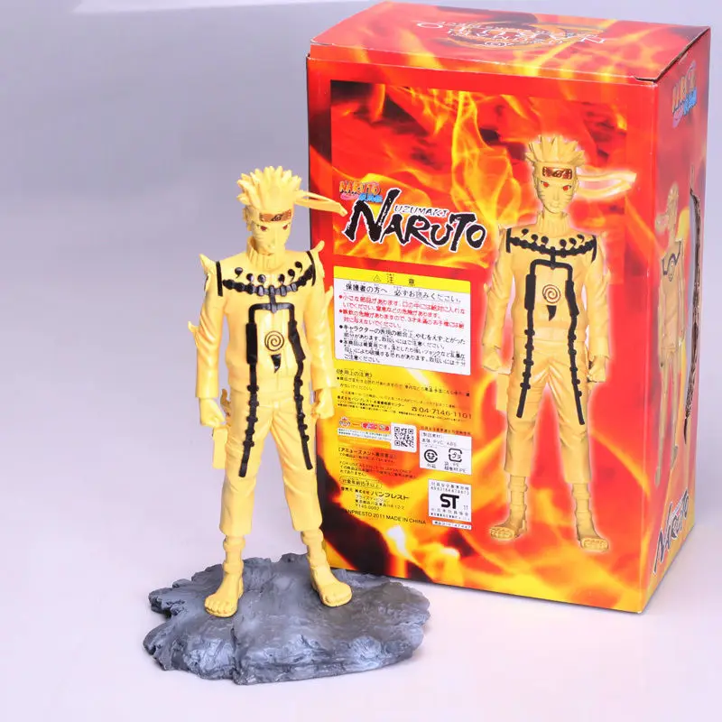 

Naruto Uzumaki Naruto Kyubi Nine Tail Figure Statue Toy Golden Body New in Box free shipping
