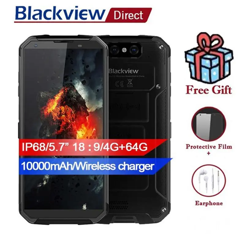 BLACKVIEW BV9500 IP68 5 7 &quot18:9 водонепроницаемый смартфон 10000 мА-ч беспроводное зарядное